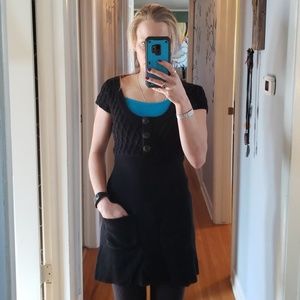 Black sweater dress